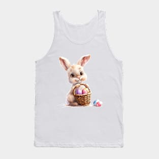 Cute Easter Bunny, Watercolor. Tank Top